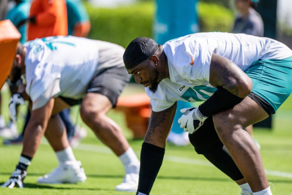 Miami Dolphins' Bayron Matos regains full movement after collision
