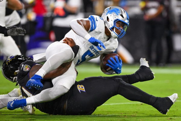 David Montgomery, Detroit Lions run over Baltimore Ravens