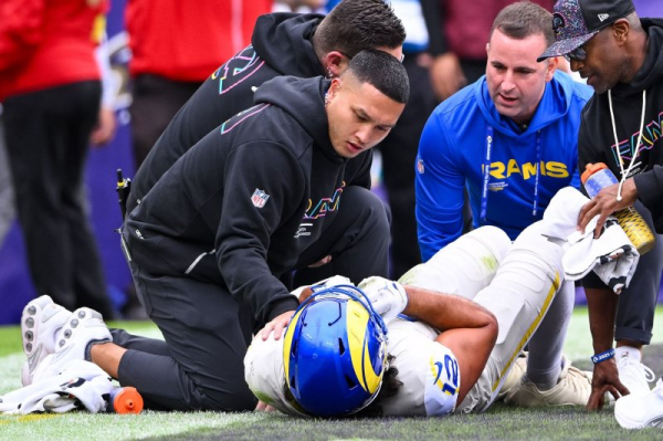 Nacua, Harrison, Egbuka among injured in NFL's Week 6 Nacua, Harrison, Egbuka among injured in NFL's Week 6