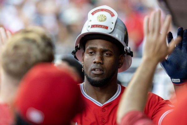 Angels' Jorge Soler charges mound, tackled by Braves manager in brawl